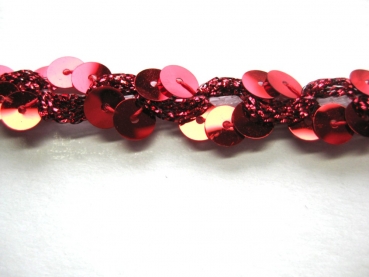 Paillettenband rot